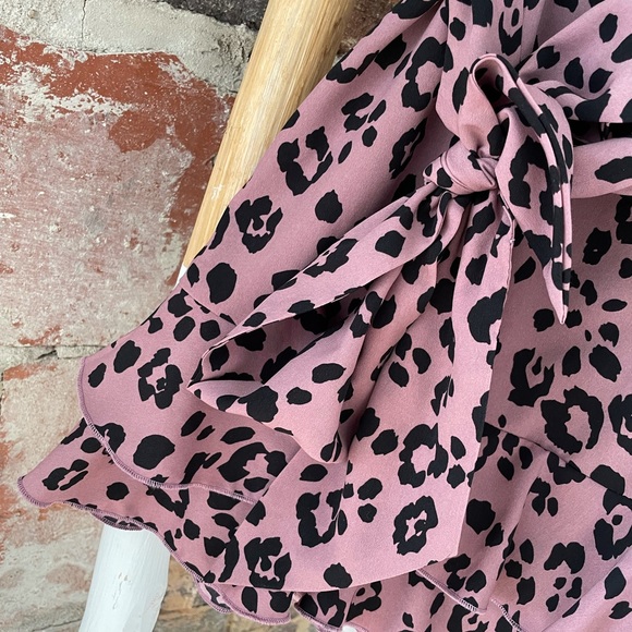 Majorelle Cameron Animal Print Mauve Bustier Dress - Picture 5 of 10